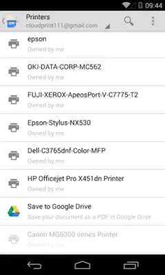Cloud Print android App screenshot 1