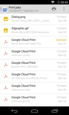 Cloud Print android App screenshot 2